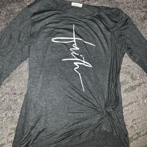 Grey Inspirational Long Sleeve